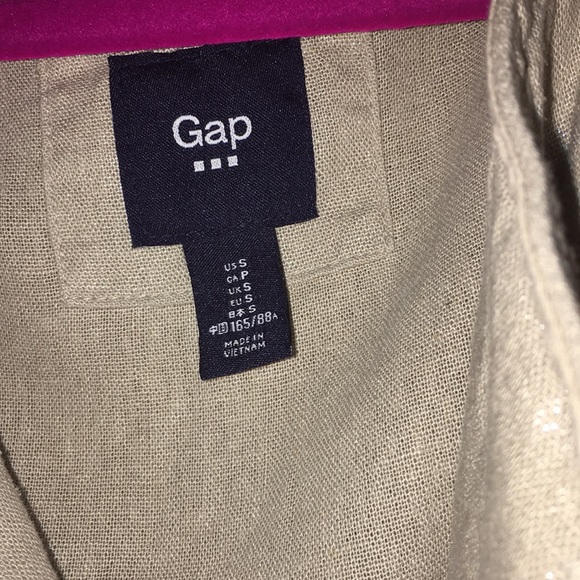 GAP Draped Collar Shimmer Light Jacket - Picture 4 of 4